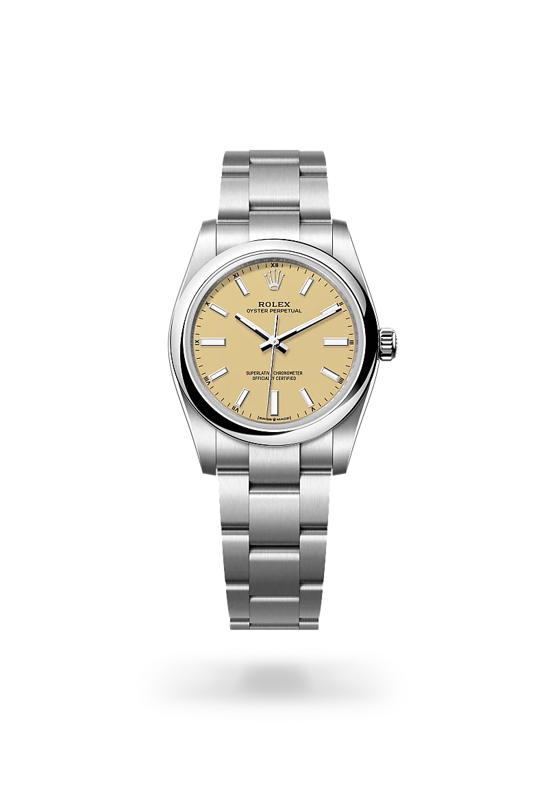 Oyster Perpetual 34 Oyster, 34 mm, Oystersteel - M124200-0007 at Raffi Jewellers