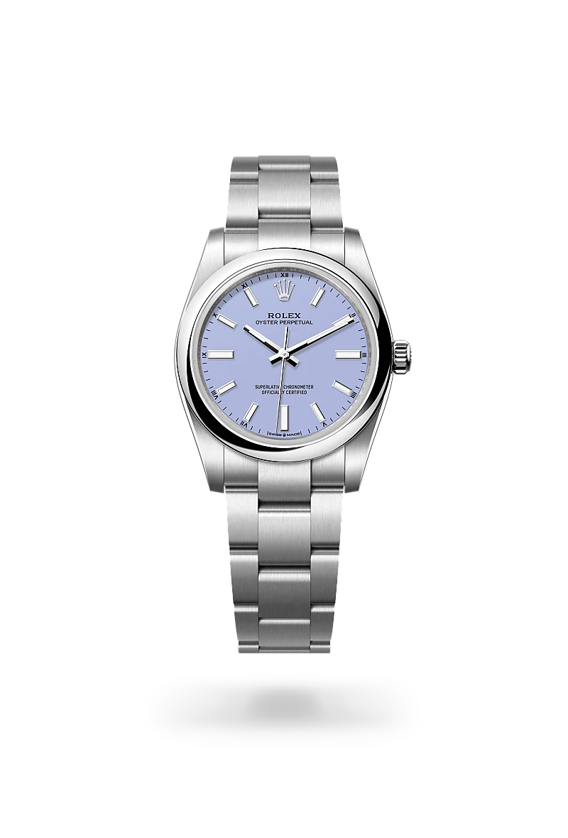 Oyster Perpetual 34 Oyster, 34 mm, Oystersteel - M124200-0008 at Raffi Jewellers
