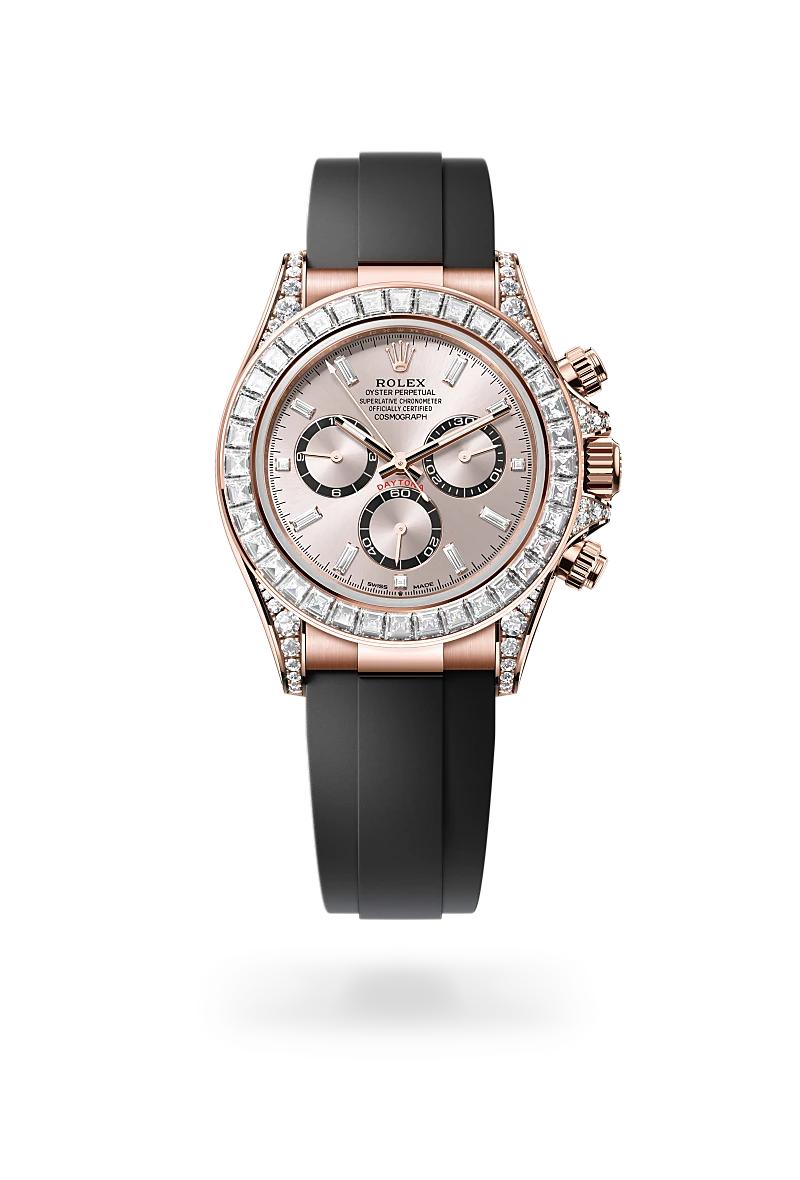 Cosmograph Daytona Oyster, 40 mm, Everose gold and diamonds - M126535TBR-0002 at Raffi Jewellers