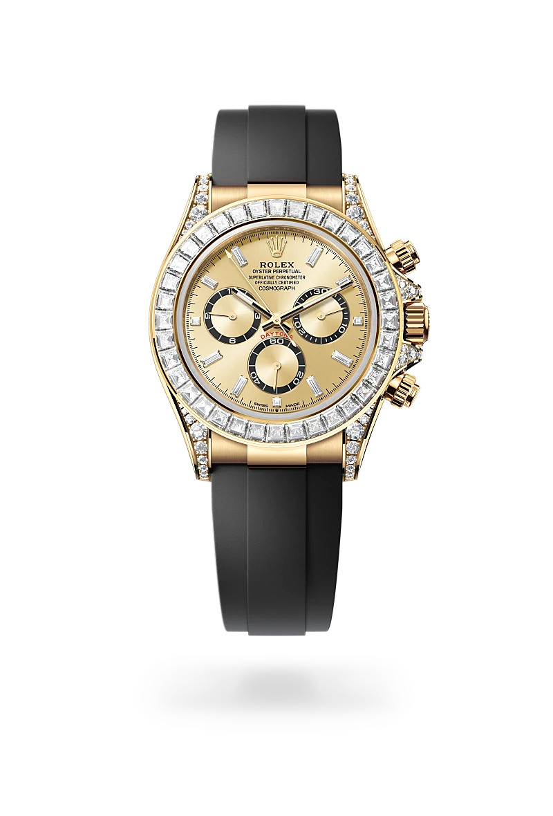 Cosmograph Daytona Oyster, 40 mm, yellow gold and diamonds - M126538TBR-0004 at Raffi Jewellers