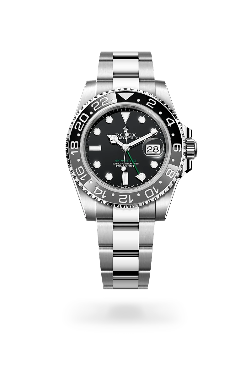 GMT-Master II Oyster, 40 mm, Oystersteel - M126710GRNR-0004 at Raffi Jewellers