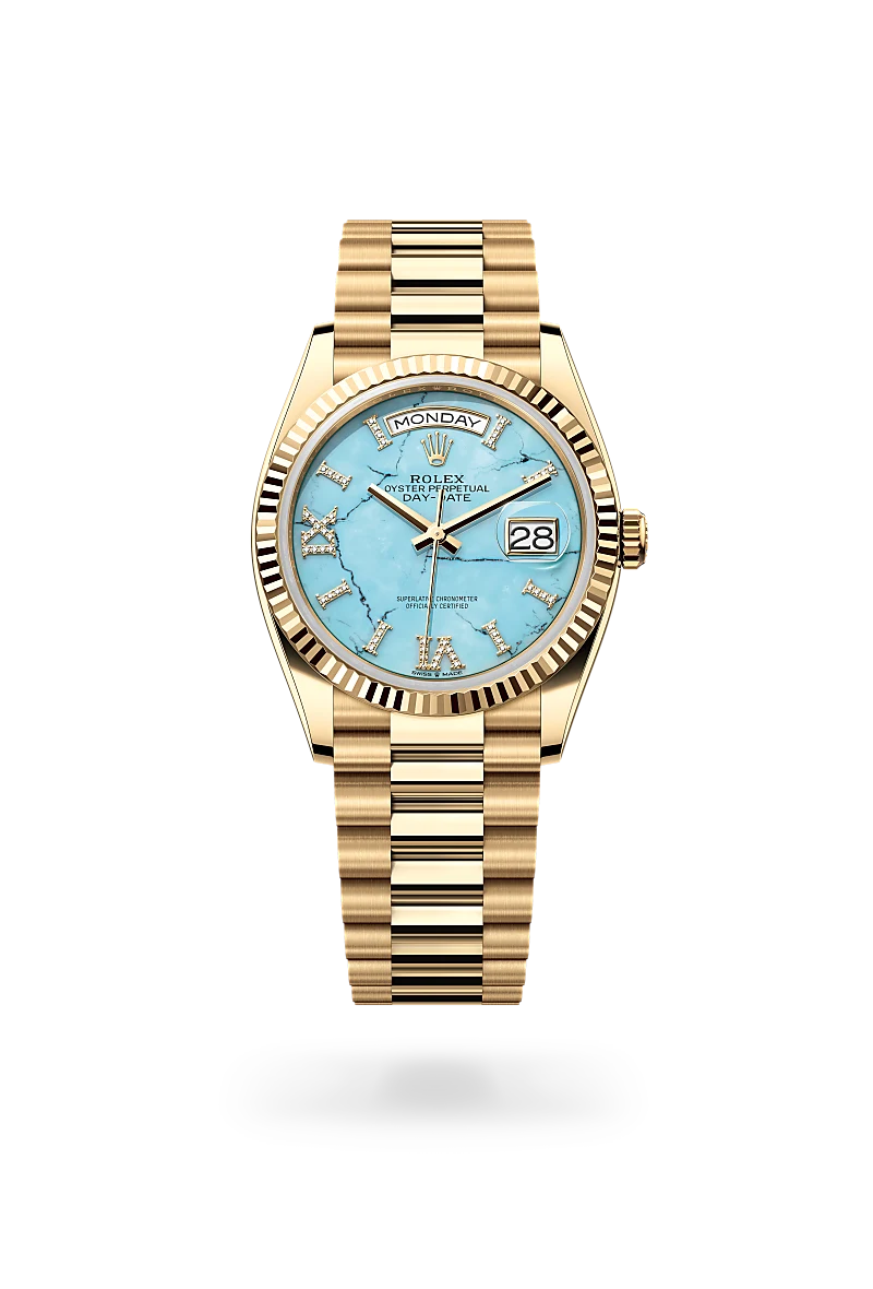 Day-Date 36 Oyster, 36 mm, yellow gold - M128238-0071 at Raffi Jewellers