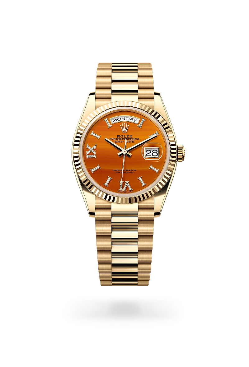 Day-Date 36 Oyster, 36 mm, yellow gold - M128238-0088 at Raffi Jewellers