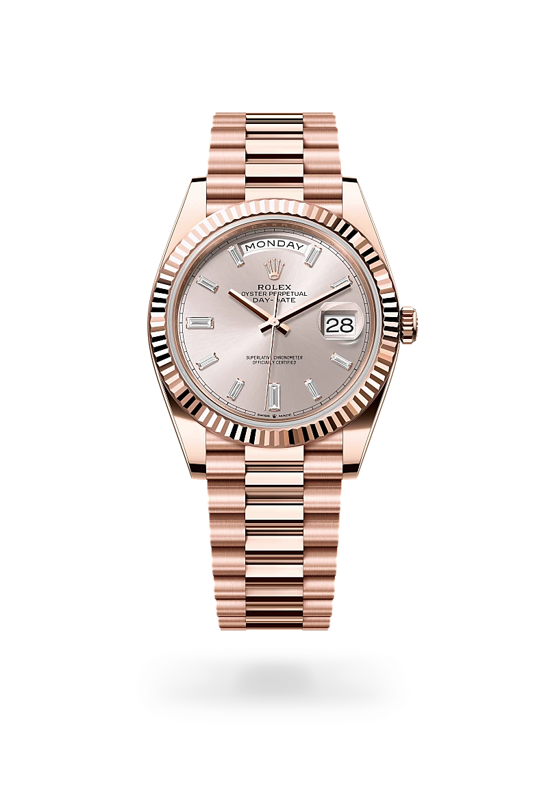 Day-Date 40 Oyster, 40 mm, Everose gold - M228235-0004 at Raffi Jewellers