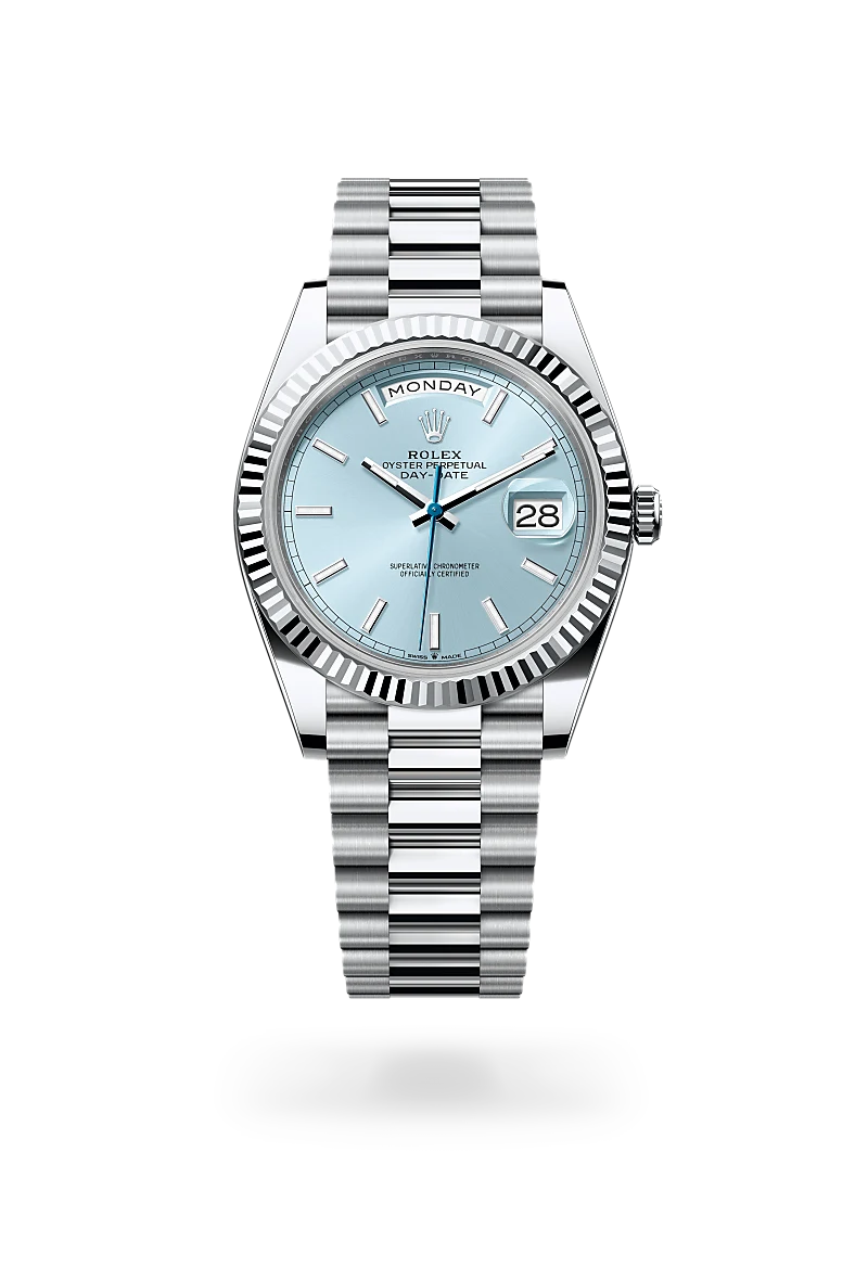 Day-Date 40 Oyster, 40 mm, platinum - M228236-0018 at Raffi Jewellers