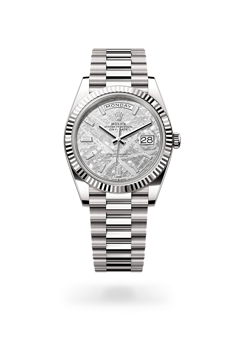 Day-Date 40 Oyster, 40 mm, white gold - M228239-0055 at Raffi Jewellers
