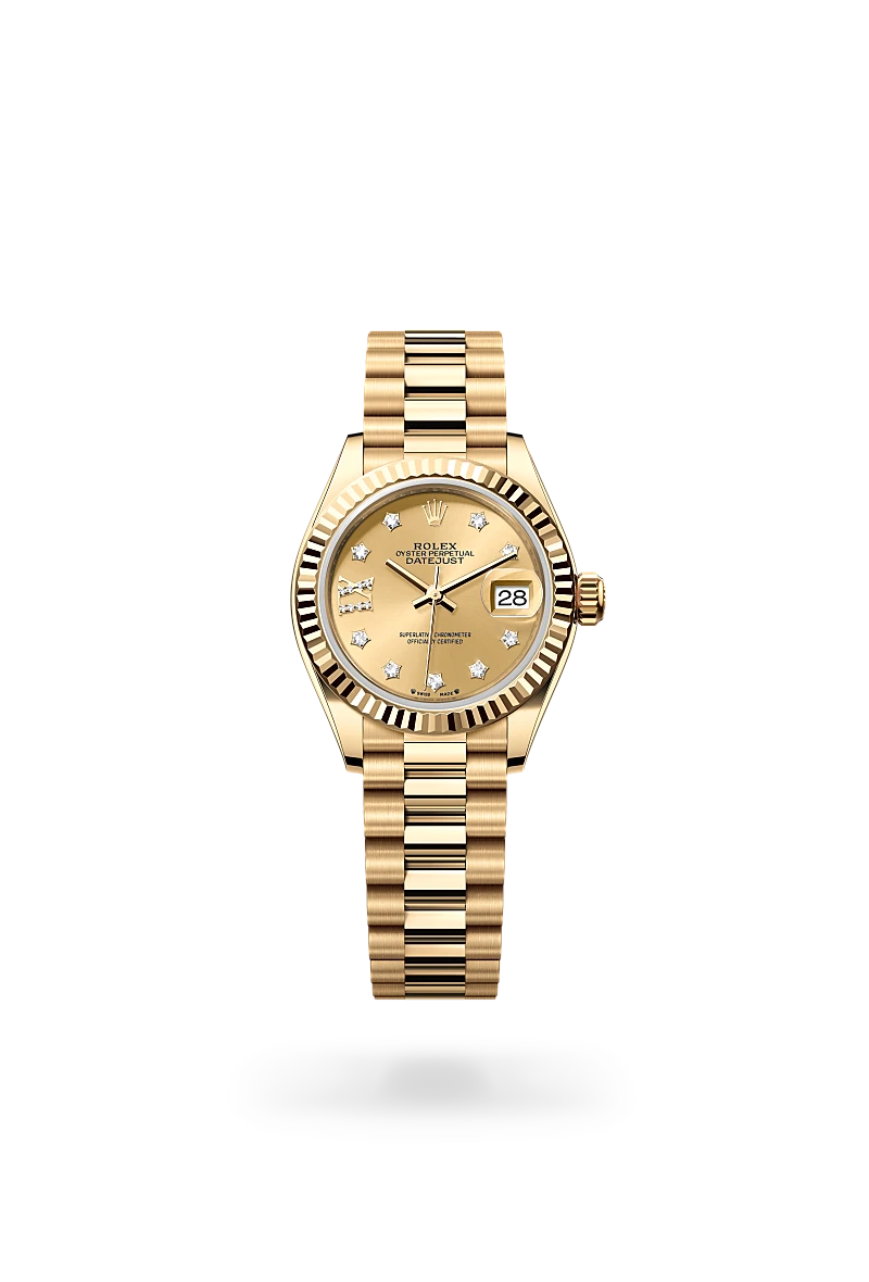 Lady-Datejust Oyster, 28 mm, yellow gold - M279178-0013 at Raffi Jewellers