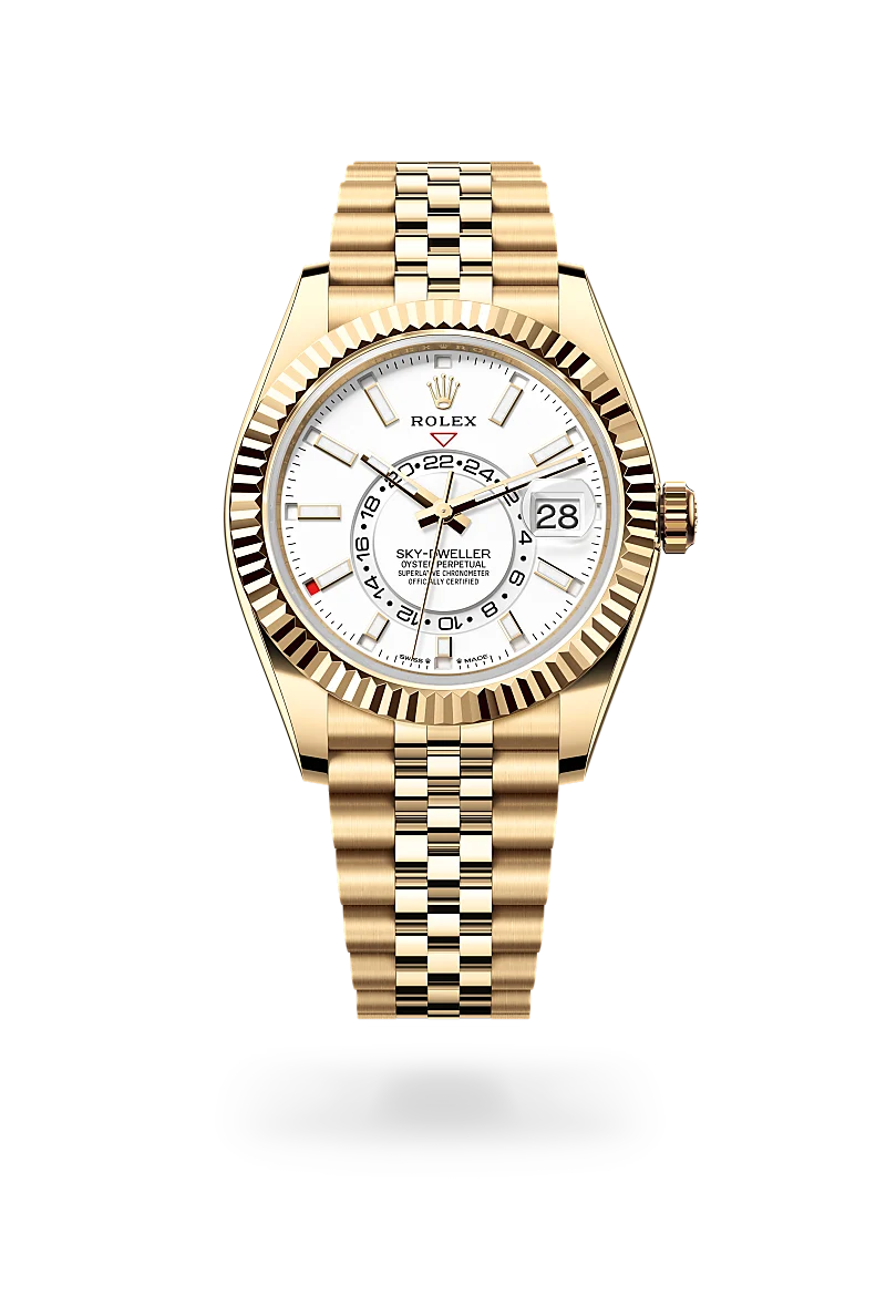 Sky-Dweller Oyster, 42 mm, yellow gold - M336938-0006 at Raffi Jewellers