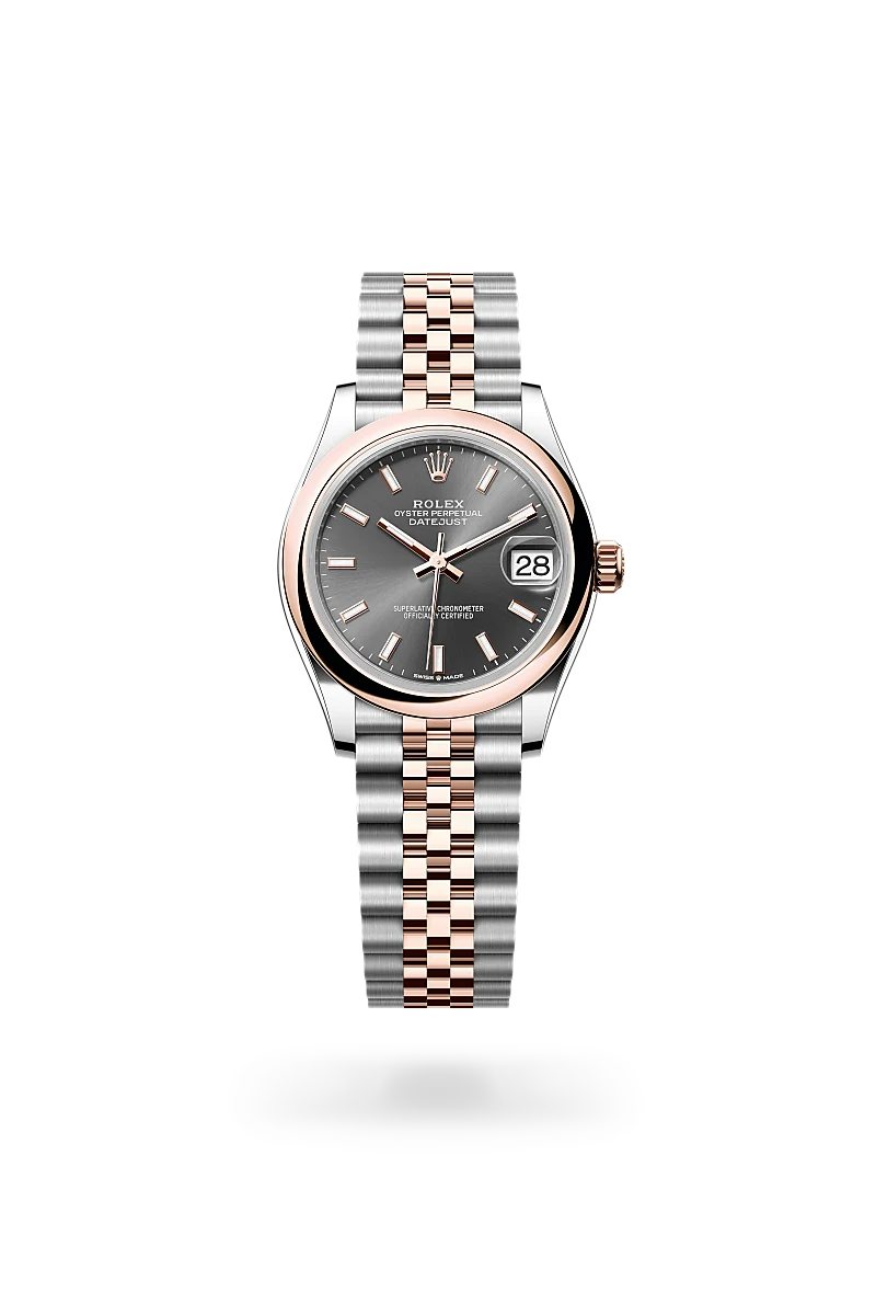 Datejust 31 Oyster, 31 mm, Oystersteel and Everose gold - M278241-0018 at Raffi Jewellers
