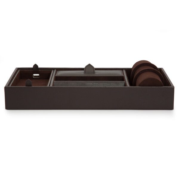 Blake Valet Tray With Cuff - Brown
