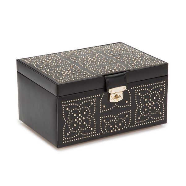 Marrakesh Medium Jewelry Box - Black