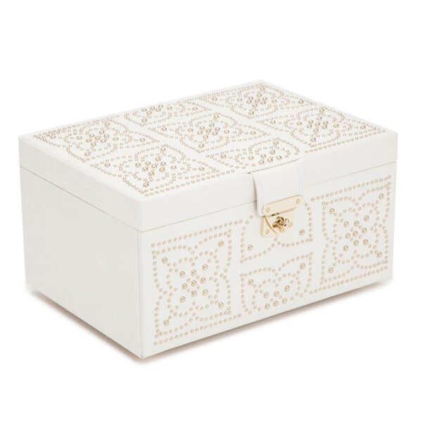 Marrakesh Medium Jewelry Box - Cream