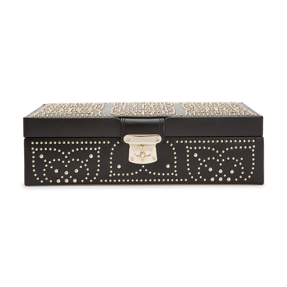 Marrakesh Flat Jewelry Box - Black