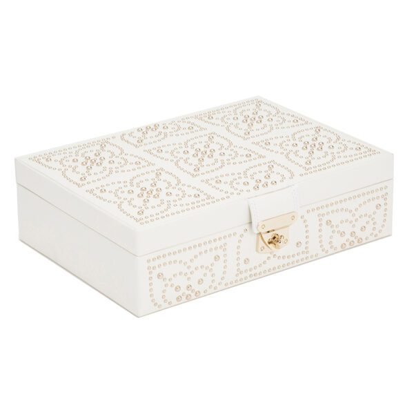 Marrakesh Flat Jewelry Box - Cream