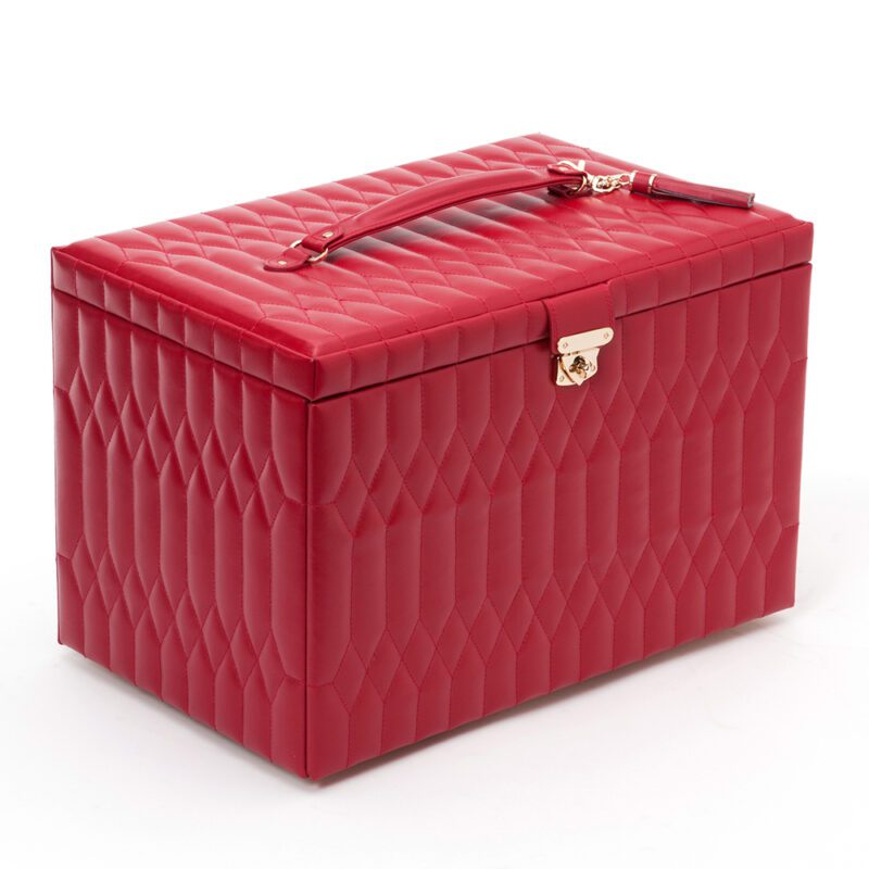 Caroline Extra Large Jewelry Case - Red