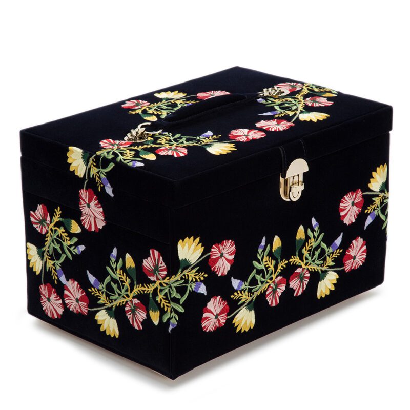 Zoe Large Jewelry Box - Indigo