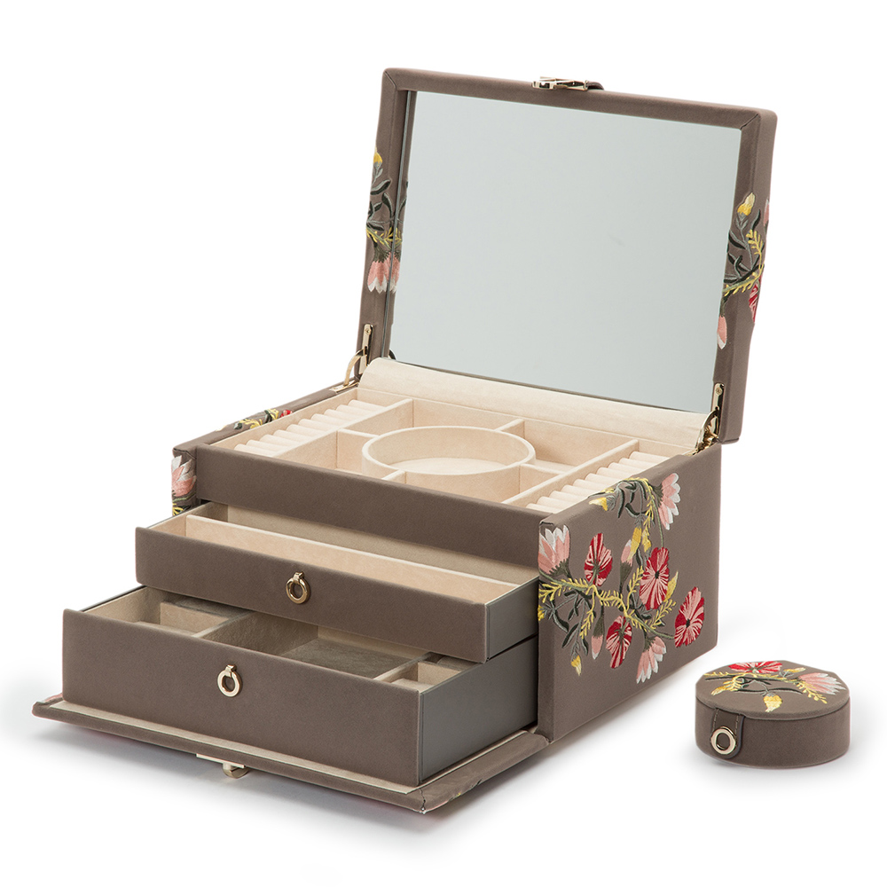 Zoe Medium Jewelry Box - Mink